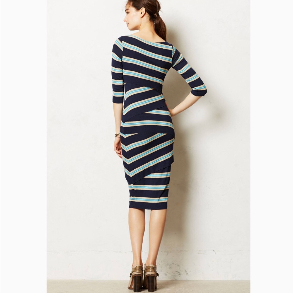 Anthropologie x Bailey 44 striped column dress